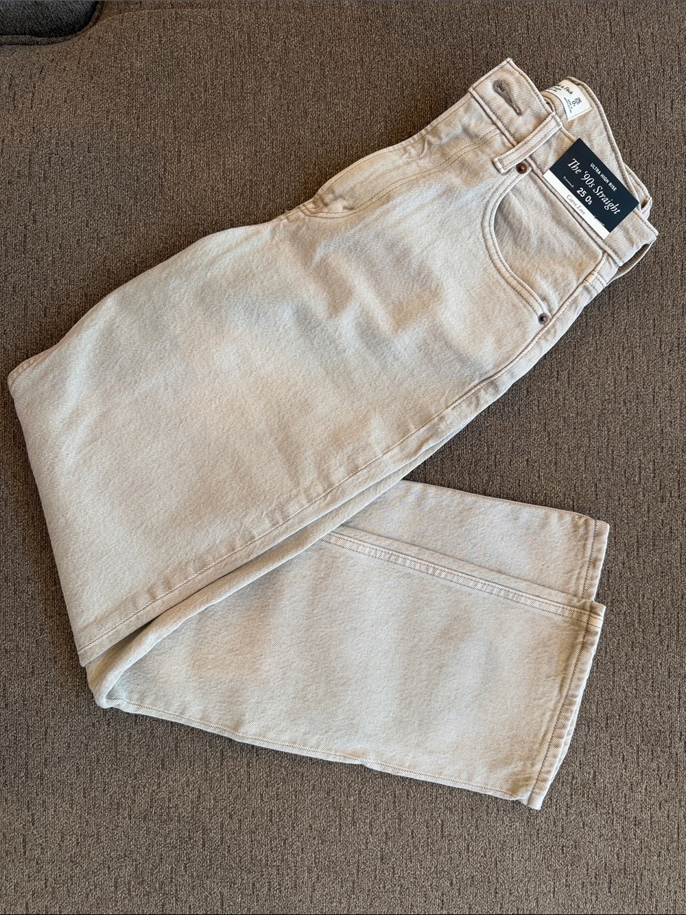 A&F 90s straight ultra high rise